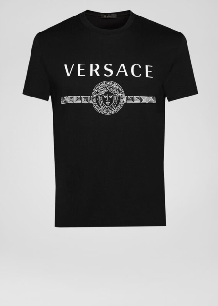 Versace Sustainable Logo Slim Fit T-shirt Herr - 824905RYI